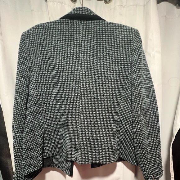 Evan Picone Monochrome Houndstooth Blazer - Picture 3 of 7
